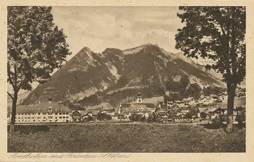 Sonthofen Panorama mit Grünten ngl 126.167