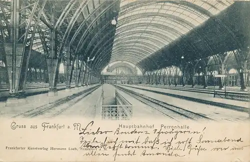 Frankfurt a.M. Hauptbahnhof Perronhalle gl~1900 131.907