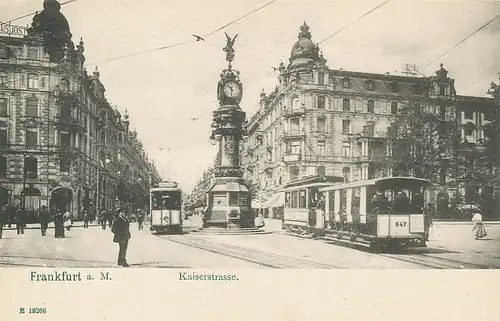 Frankfurt a.M. Kaiserstraße mit Uhr ngl 131.950