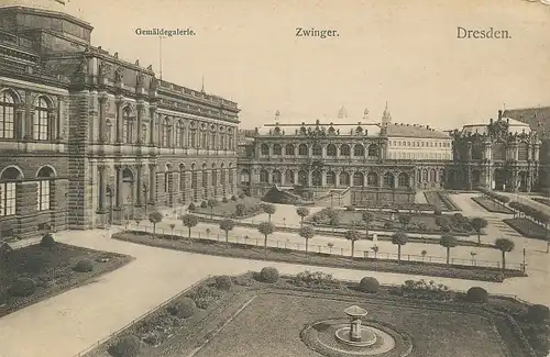 Dresden Zwinger Gemäldegalerie feldpgl1917 127.333