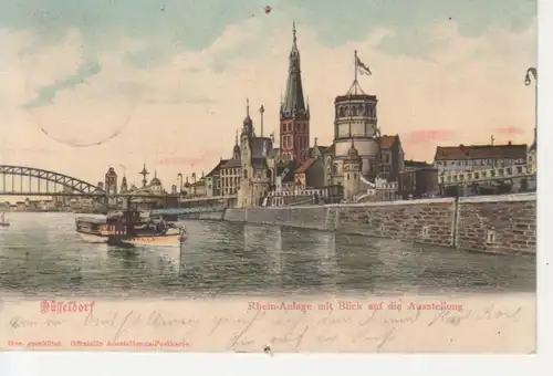 Düsseldorf Rhein-Anlage und Ausstellung gl1902 98.566