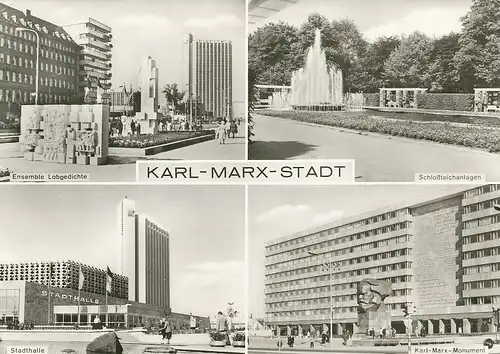 Chemnitz / Karl-Marx-Stadt 4 Ansichten gl1982 127.741