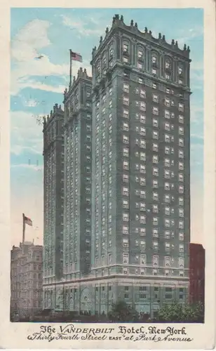 New York The Vanderbilt Hotel gl1925 204.426