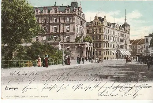 Bremen Hillmanns Hôtel Hôtel de l'Europe gl1905 C0831
