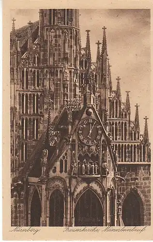 Nürnberg Frauenkirche Männleinlauf ngl C1919