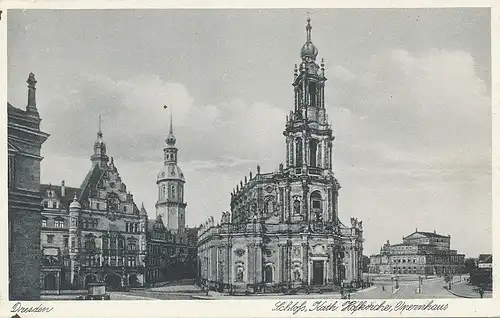 Dresden Schloss Kath. Hofkirche Opernhaus ngl 127.391