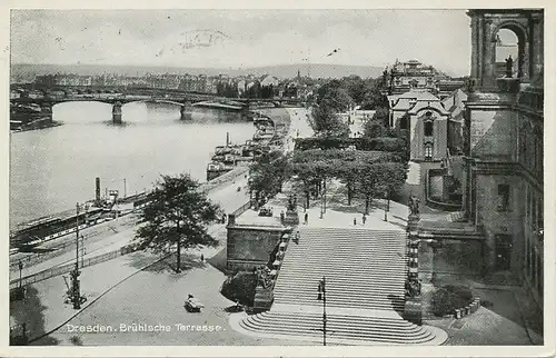 Dresden Brühlsche Terrasse gl1938 127.401