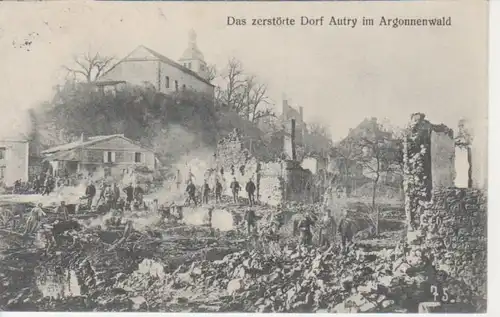 Autry im Argonnenwald zerstört feldpgl1915 200.907