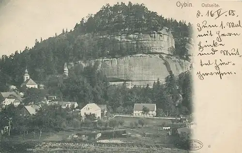 Oybin - Ansicht der Ostseite ngl 127.683