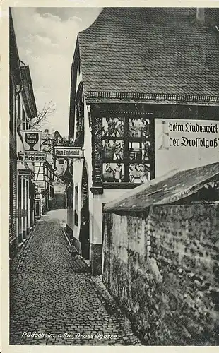 Rüdesheim a. Rh. Drosselgasse gl1938 130.066