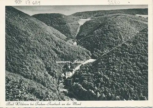 Bad Wildstein Kurhotel Hesse KlappAK Werbekarte 134.142