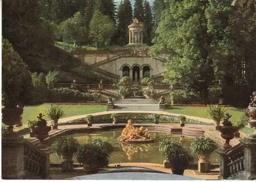 Ettal Schloß Linderhof Terrasse ngl B8268