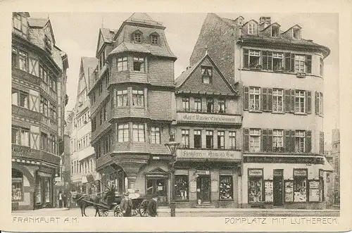 Frankfurt a.M. Domplatz mit Luthereck ngl 132.283