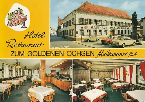 Maikammer/Pfalz Hotel Zum gold. Ochsen gl1979 131.773