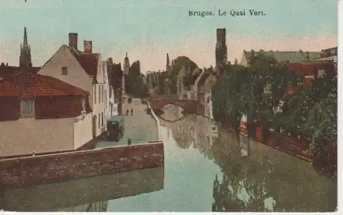 Brügge Le Quai Vert feldpgl1915 203.788