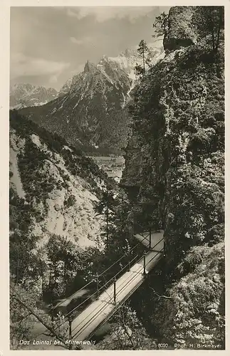 Laintal bei Mittenwald mit Karwendel ngl 126.123