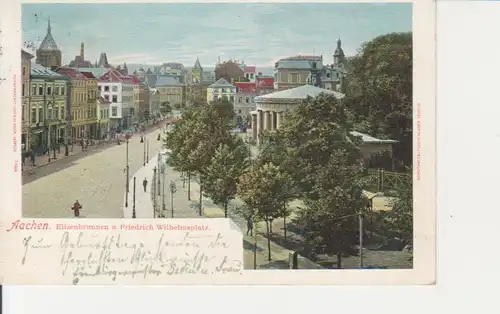 Aachen Friedr. Wilhelmplatz Brunnen gl1901 99.219