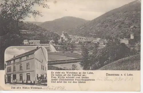 Dausenau/Lahn Wirtshaus Panorama gl1913 99.468