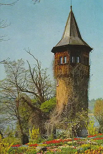 Insel Mainau Bodensee Schwedenturm gl~1960? B8352