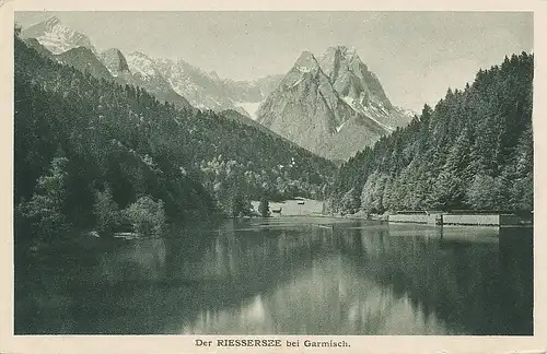 Der Riessersee bei Garmisch ngl 128.126