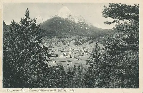 Mittenwald a. Isar mit Wetterstein ngl 128.149