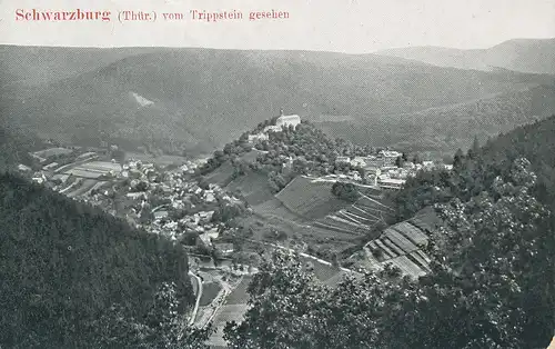 Schwarzburg vom Trippstein gesehen ngl 125.286