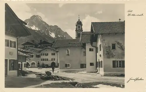 Mittenwald Straßenpartie gl1935 126.092