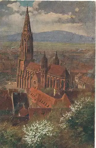 Freiburg Münster vom Schlossberg aus gl1920 134.420