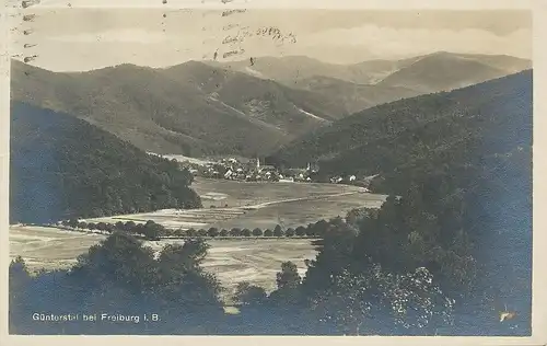 Freiburg Günterstal Panorama gl1928 134.474