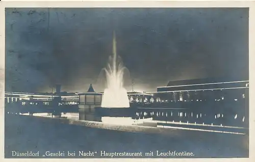 Düsseldorf Gesolei bei Nacht gl1926 132.663