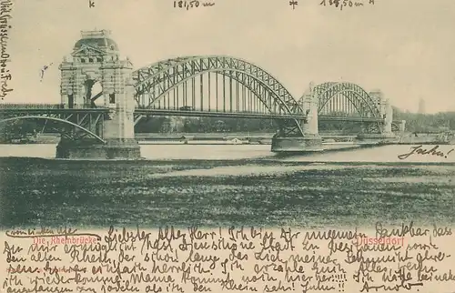 Düsseldorf Die Rheinbrücke gl1902 132.685