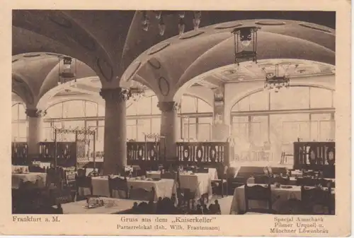 Frankfurt a.M. Kaiserkeller Innenansicht gl1910 98.020