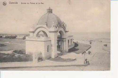 Ostende Entrée du Palace et la Mer feldpgl1916 204.000