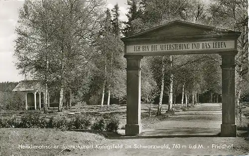 Königsfeld im Schwarzwald Friedhof ngl 133.228