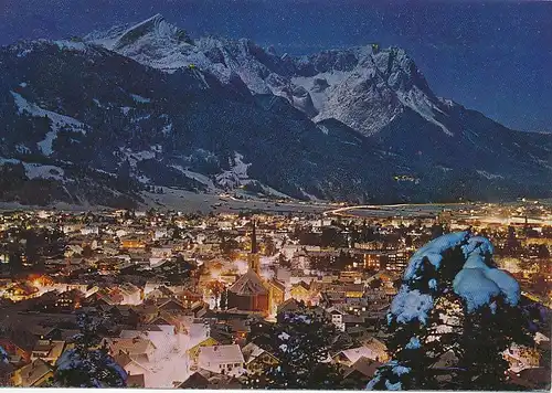 Garmisch-Partenkirchen Panorama b. Nacht gl1983 128.120