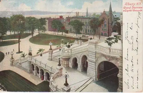 Albany Grand Staircase Capitol Grounds gl1906 204.360
