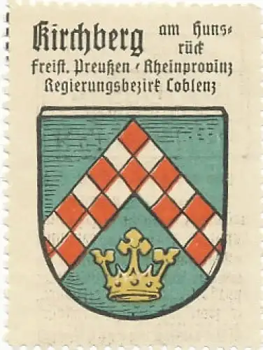 Marke von Kirchberg (Hunsrück) mit Wappen 130.804