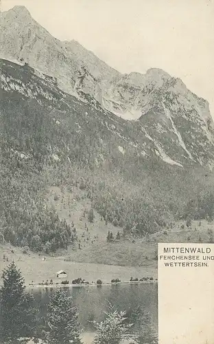 Mittenwald Ferchensee und Wetterstein ngl 128.150