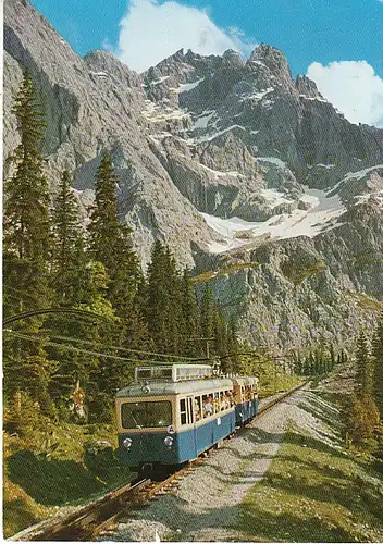 Zugspitzbahn mit Zugspitze gl1961 C1333
