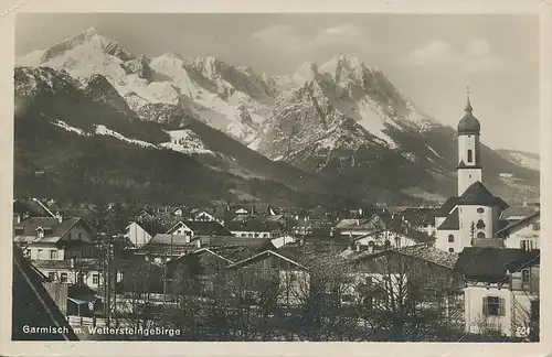 Garmisch mit Wettersteingebirge gl1927 128.225