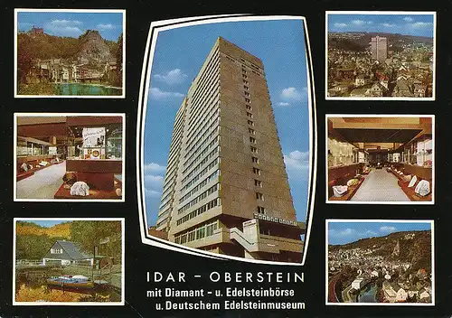 Idar-Oberstein Merian Hotel Mehrbildkarte ngl 130.778