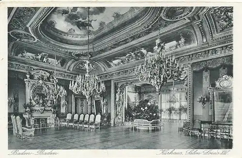 Baden-Baden Kurhaus Salon Louis XIV ngl 132.996