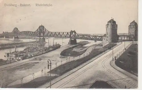 Duisburg-Ruhrort Rheinbrücke gl1910 98.659