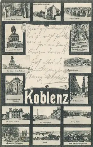 Koblenz Teilansichten gl1905 133.945