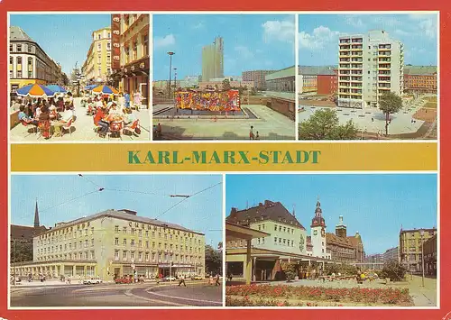 Karl-Marx-Stadt 5 Ansichten gl198? 127.728