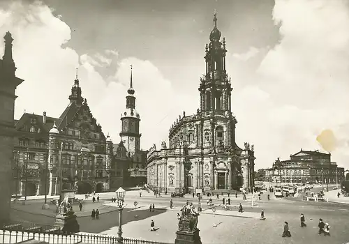 Dresden Georgentor Hofkirche Oper ngl 127.429