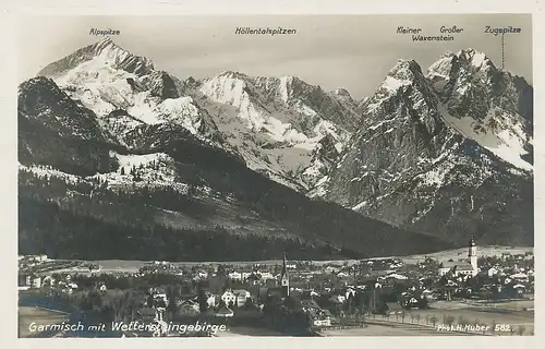 Garmisch Panorama Wettersteingebirge ngl 128.282