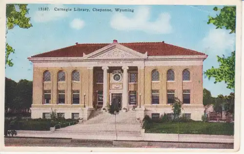 Cheyenne Wyoming Carnegie Library gl1929 204.628