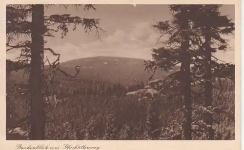 Brockenblick vom Glashüttenweg gl1929 99.910