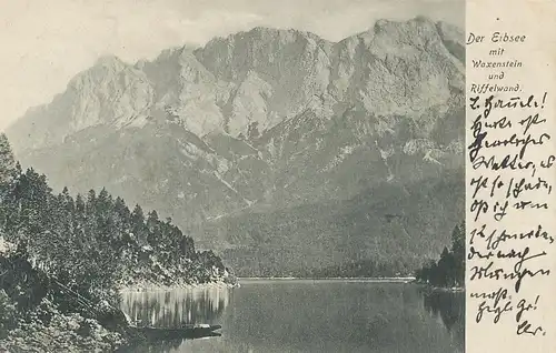 Partenkirchen Eibsee mit Waxenstein gl1903 128.028